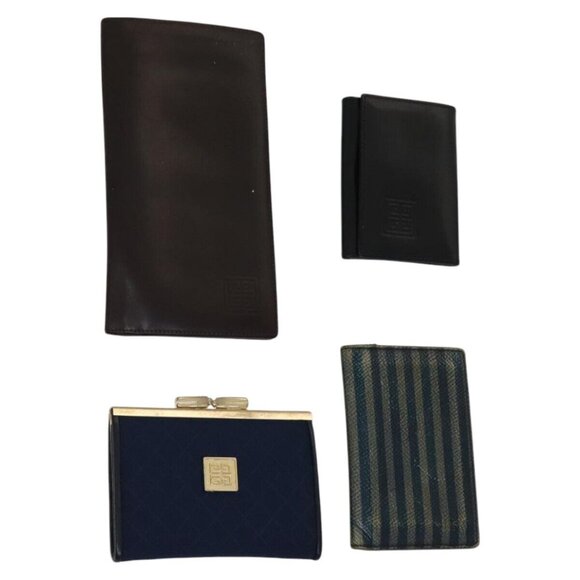 GIVENCHY Key Case Billfold Leather 4Set Navy Black - Picture 1 of 15